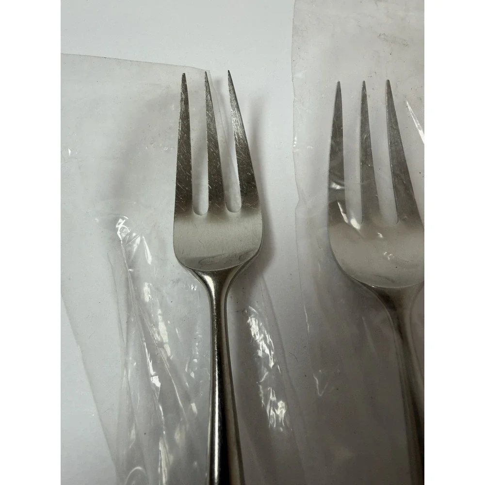 3 Dinner Forks DESIGN 3 Lauffer/Towle 18/8 Satin Stainless Steel‎ Norway